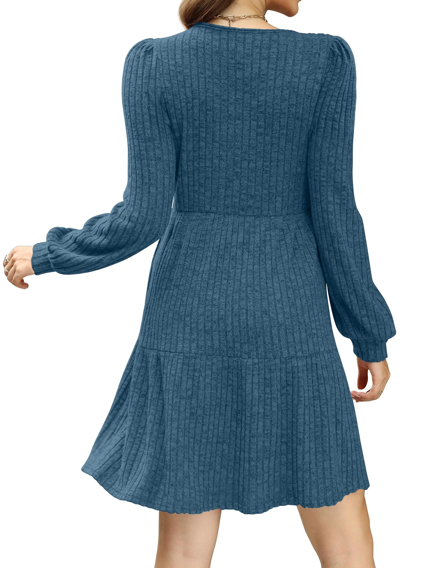 Casual Babydoll Sweater Dress