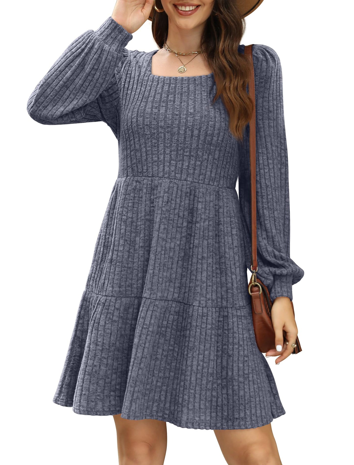 Casual Babydoll Sweater Dress