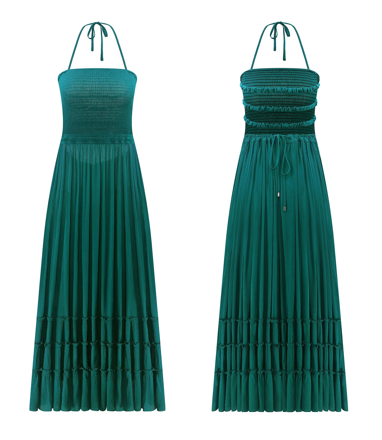 R.Vivimos Womens Summer Boho Sexy Backless Long Dresses