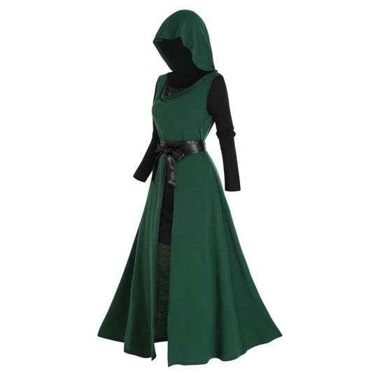 Longline Hooded Dress (Estilo Gotico)