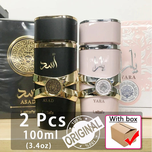 (YARA) 2 Box Set (100ml) Men's Yara and Candy Women Arabic perfume