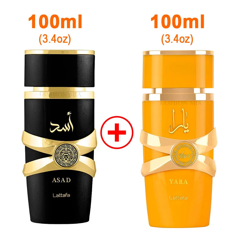 (YARA) 2 Box Set (100ml) Men's Yara and Candy Women Arabic perfume