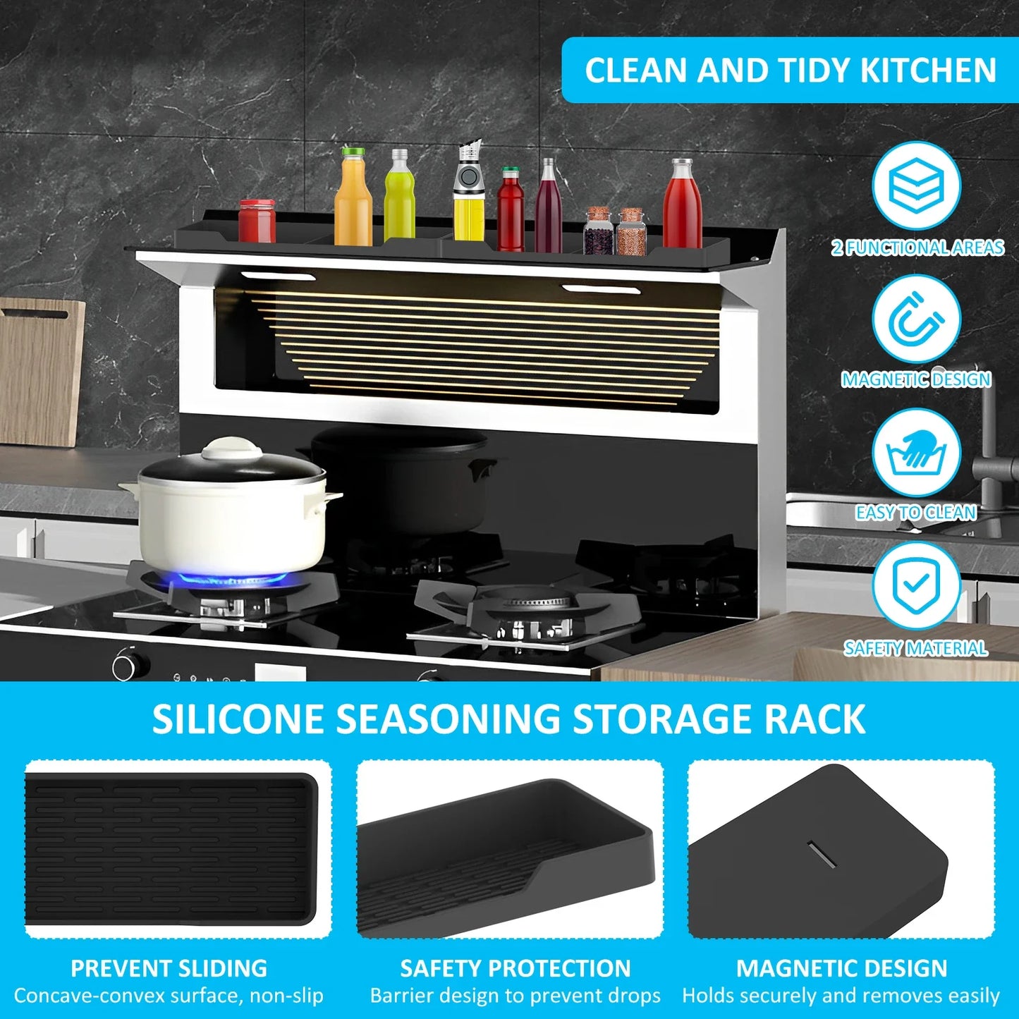 Magnetic Stove Shelft (2 Piece)
